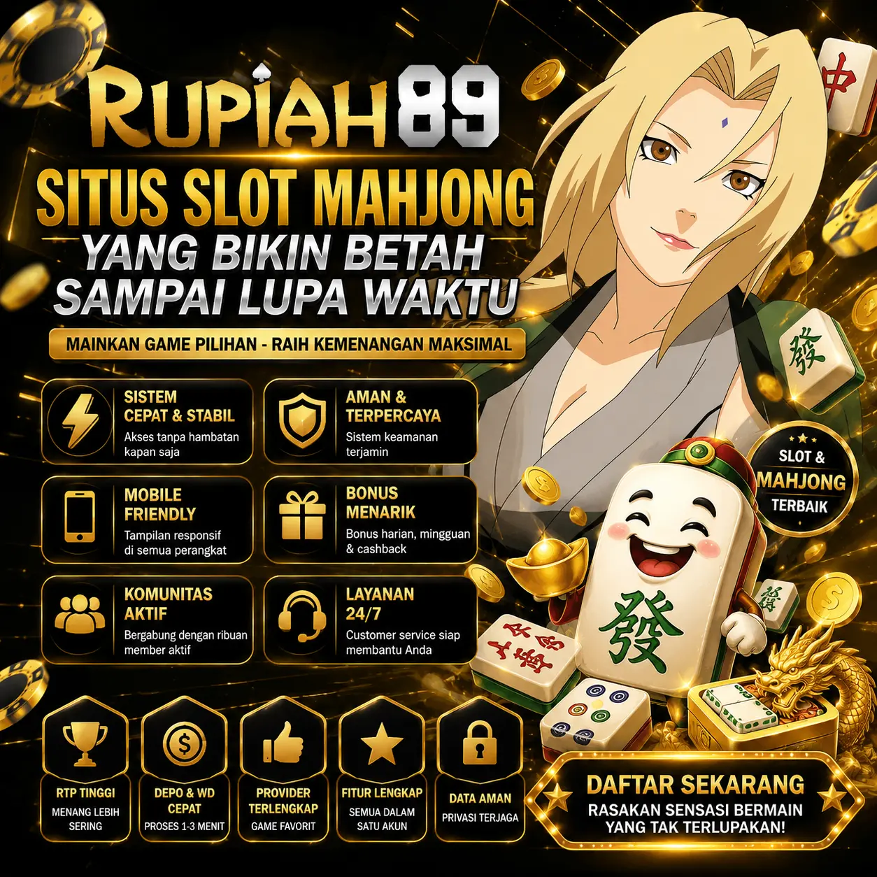 RUPIAH89 : Situs Slot Mahjong yang Bikin Betah Sampai Lupa Waktu