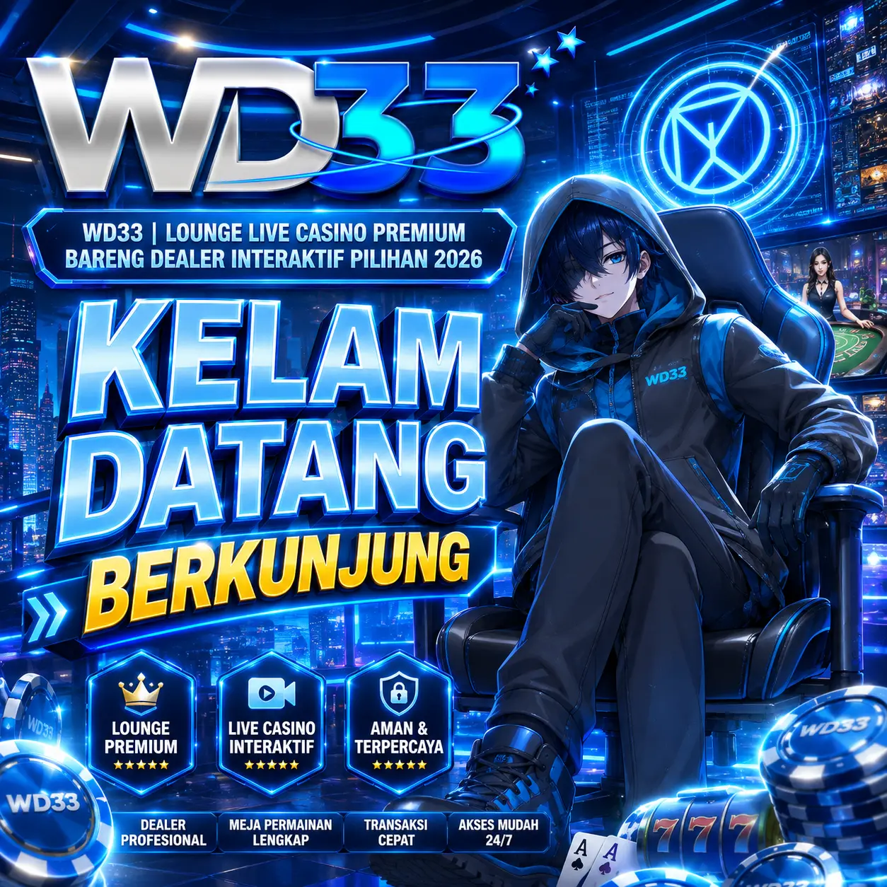 WD33 | Lounge Live Casino Premium Bareng Dealer Interaktif Pilihan 2026